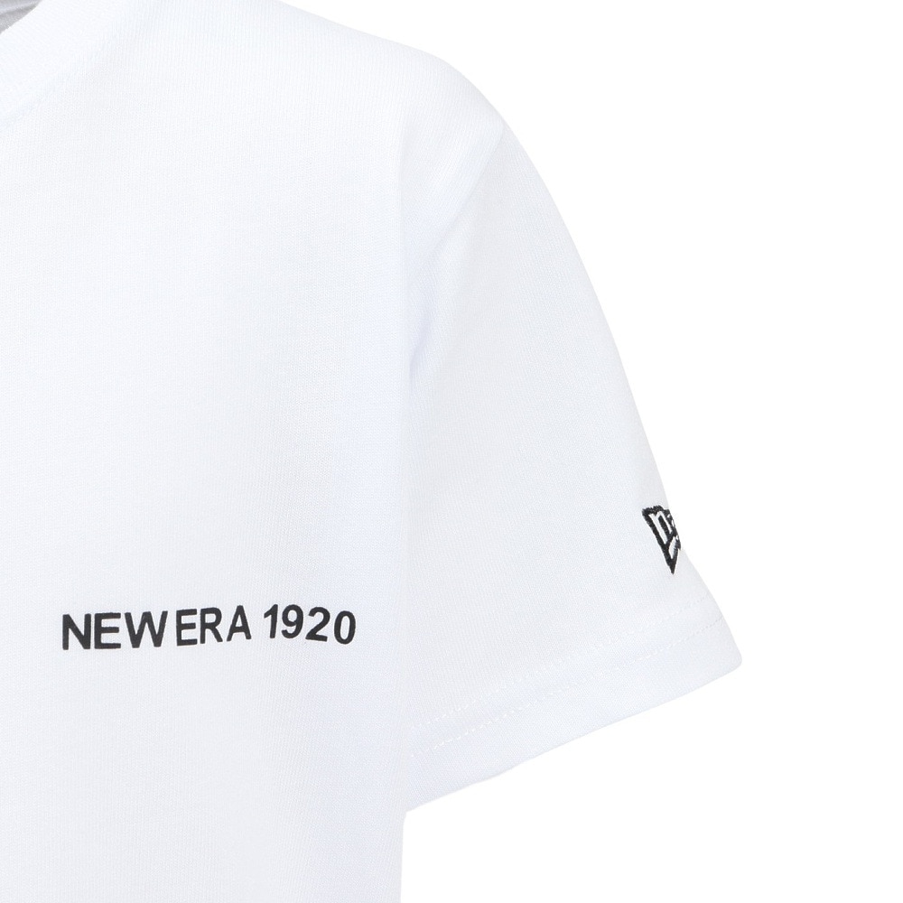 ニューエラ（NEW ERA）（キッズ）ジュニア 半袖 コットン Tシャツ WHI 14414386