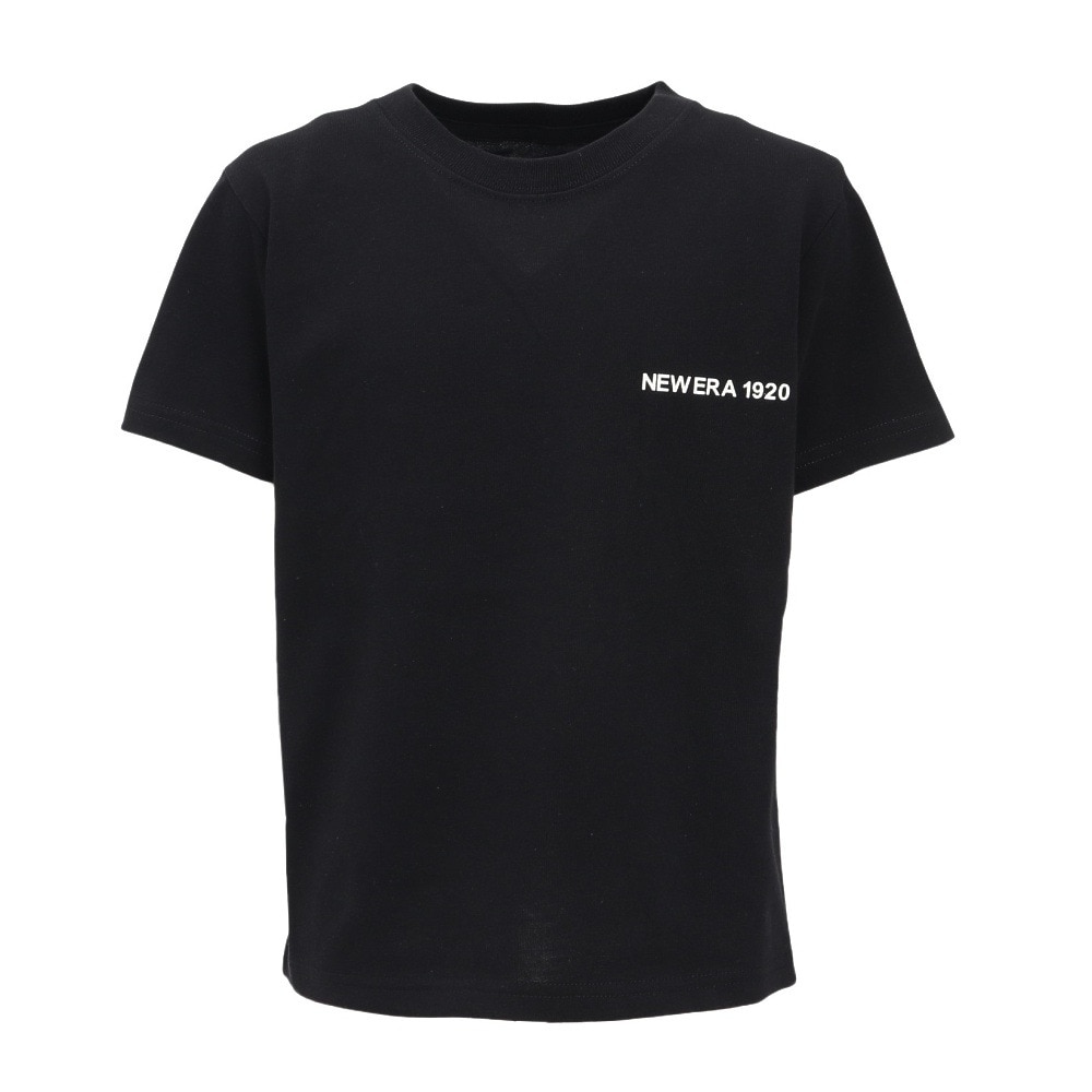 ニューエラ（NEW ERA）（キッズ）ジュニア 半袖 コットン Tシャツ BLK 14414388