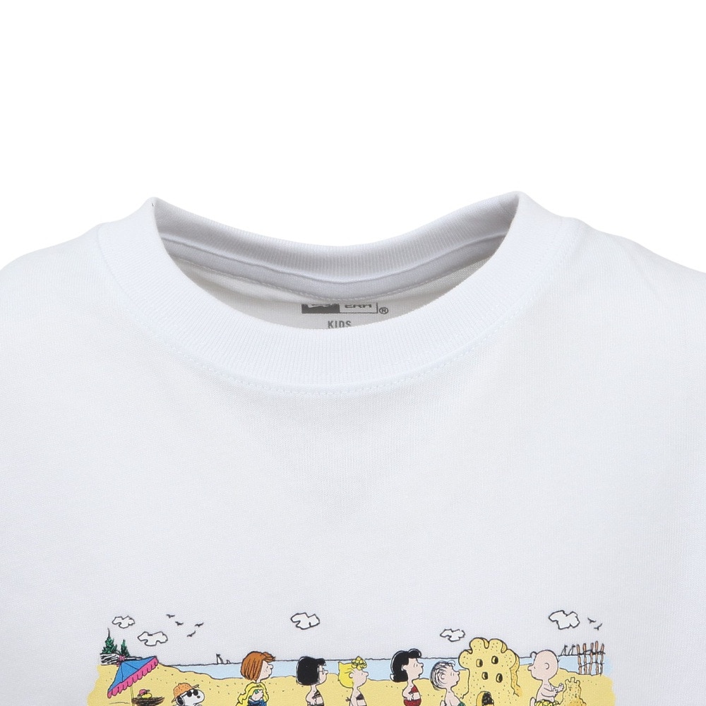 ニューエラ（NEW ERA）（キッズ）ジュニア 半袖 コットン Tシャツ ピーナッツ WHI 14432141
