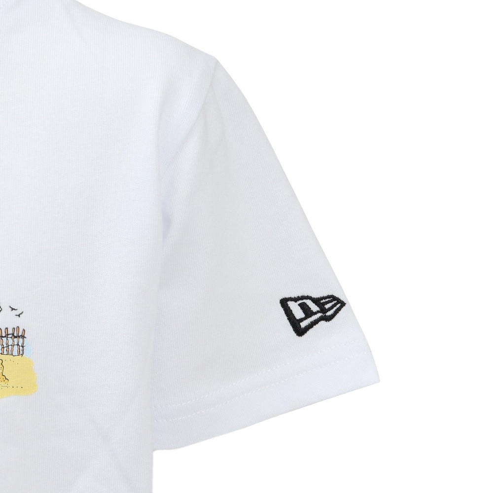 ニューエラ（NEW ERA）（キッズ）ジュニア 半袖 コットン Tシャツ ピーナッツ WHI 14432141