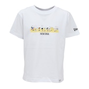 (キッズ)ジュニア 半袖 コットン Tシャツ ピーナッツ WHI 14432141