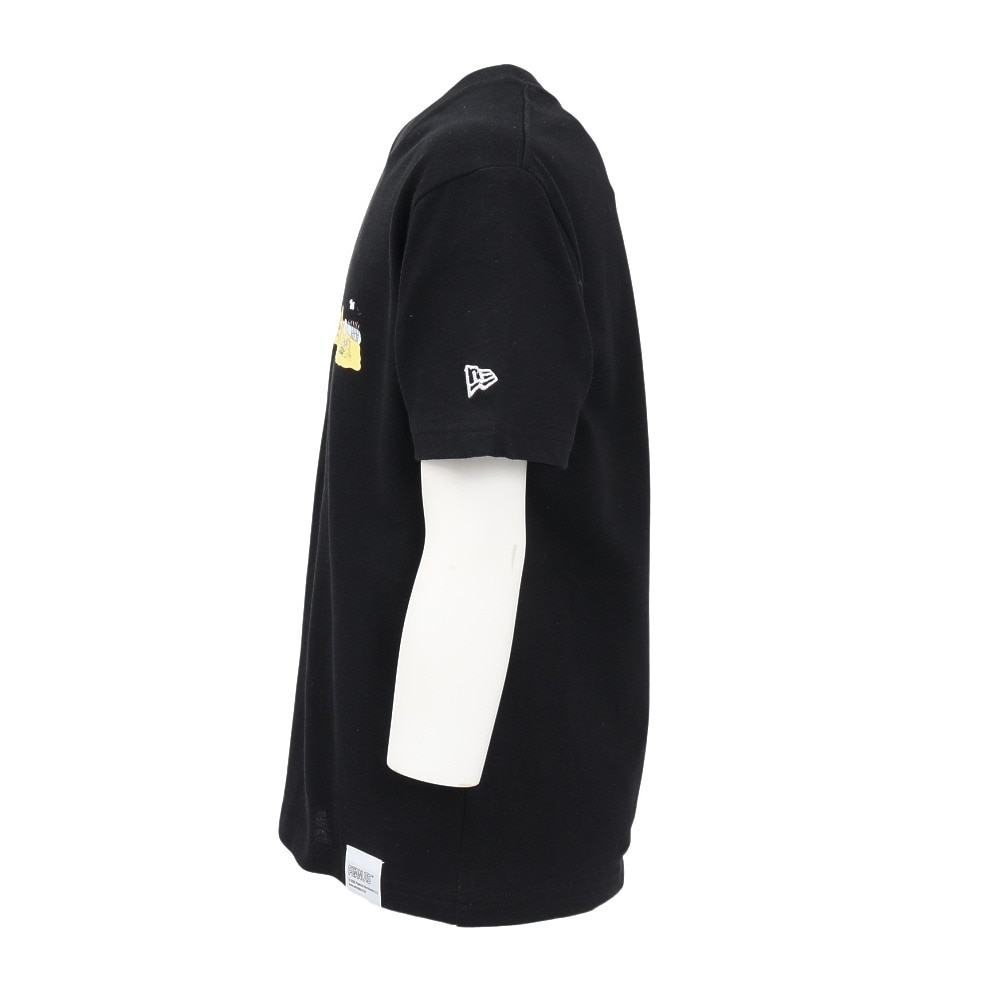ニューエラ（NEW ERA）（キッズ）ジュニア 半袖 コットン Tシャツ ピーナッツ BLK 14432150