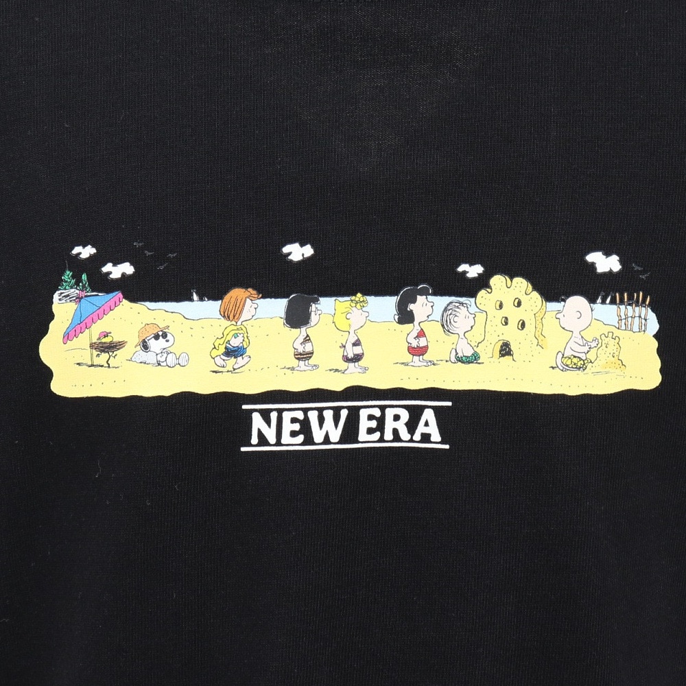 ニューエラ（NEW ERA）（キッズ）ジュニア 半袖 コットン Tシャツ ピーナッツ BLK 14432150