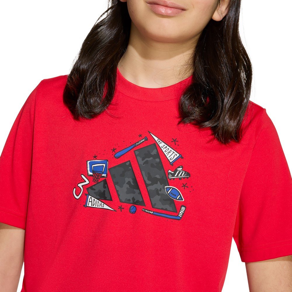 アディダス（adidas）（キッズ）クライマクール カモ グラフィック T
