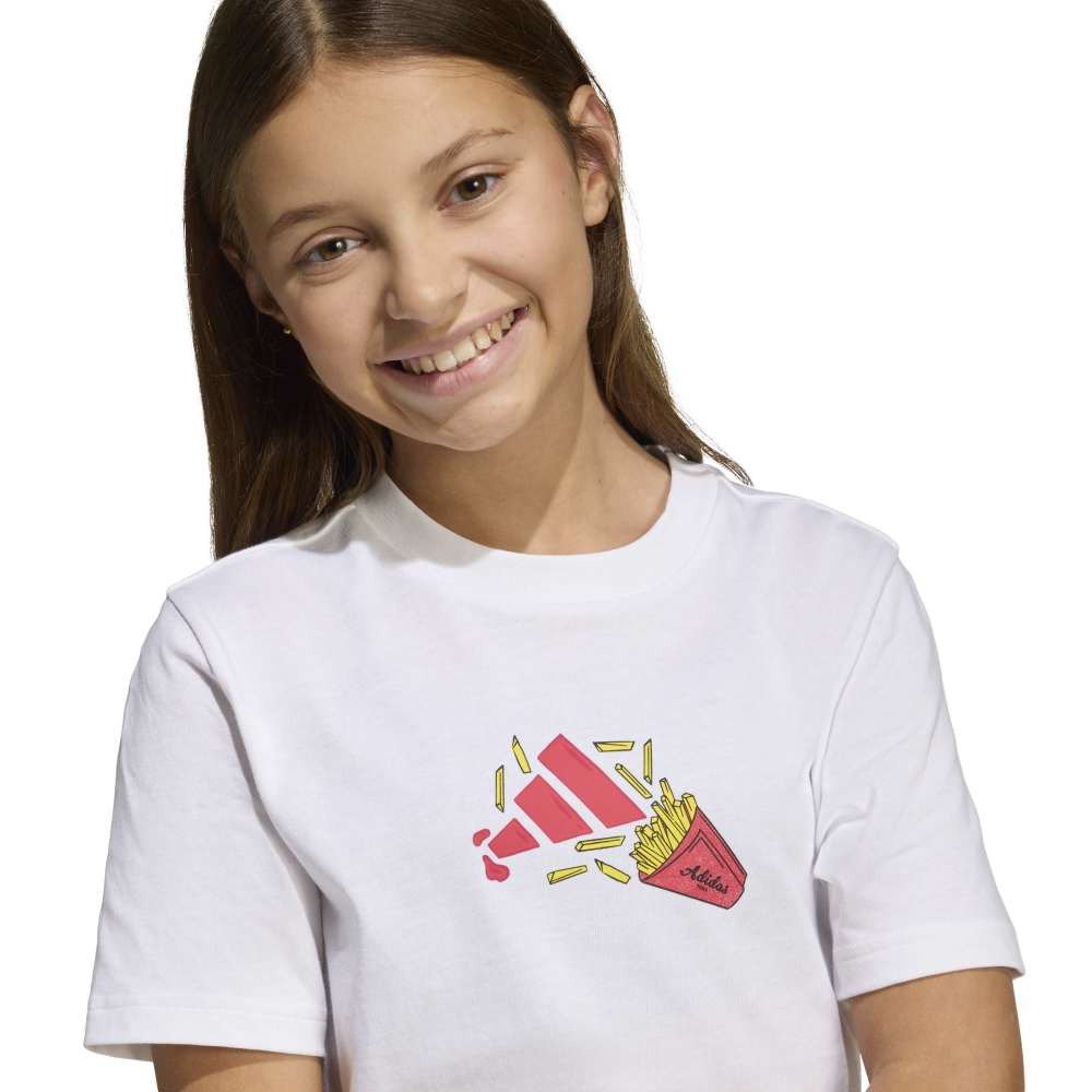 アディダス（adidas）（キッズ）ジュニア フードパック グラフィック Tシャツ TE859-KA0536