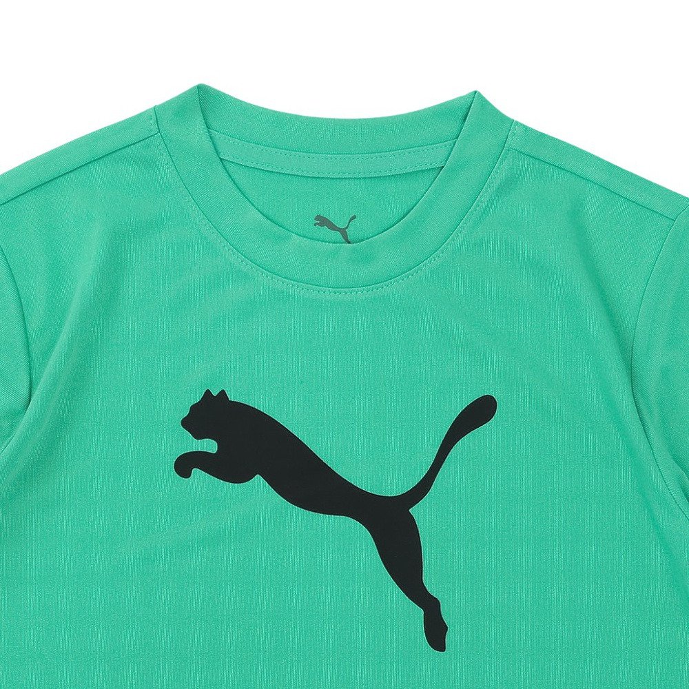 プーマ（PUMA）（キッズ）ジュニア TAD ESS キャット ロゴ 半袖Tシャツ 527188 40 GRN