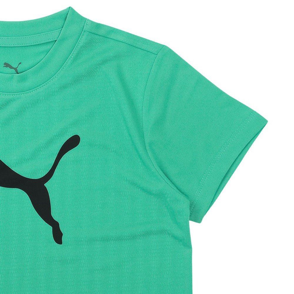 プーマ（PUMA）（キッズ）ジュニア TAD ESS キャット ロゴ 半袖Tシャツ 527188 40 GRN