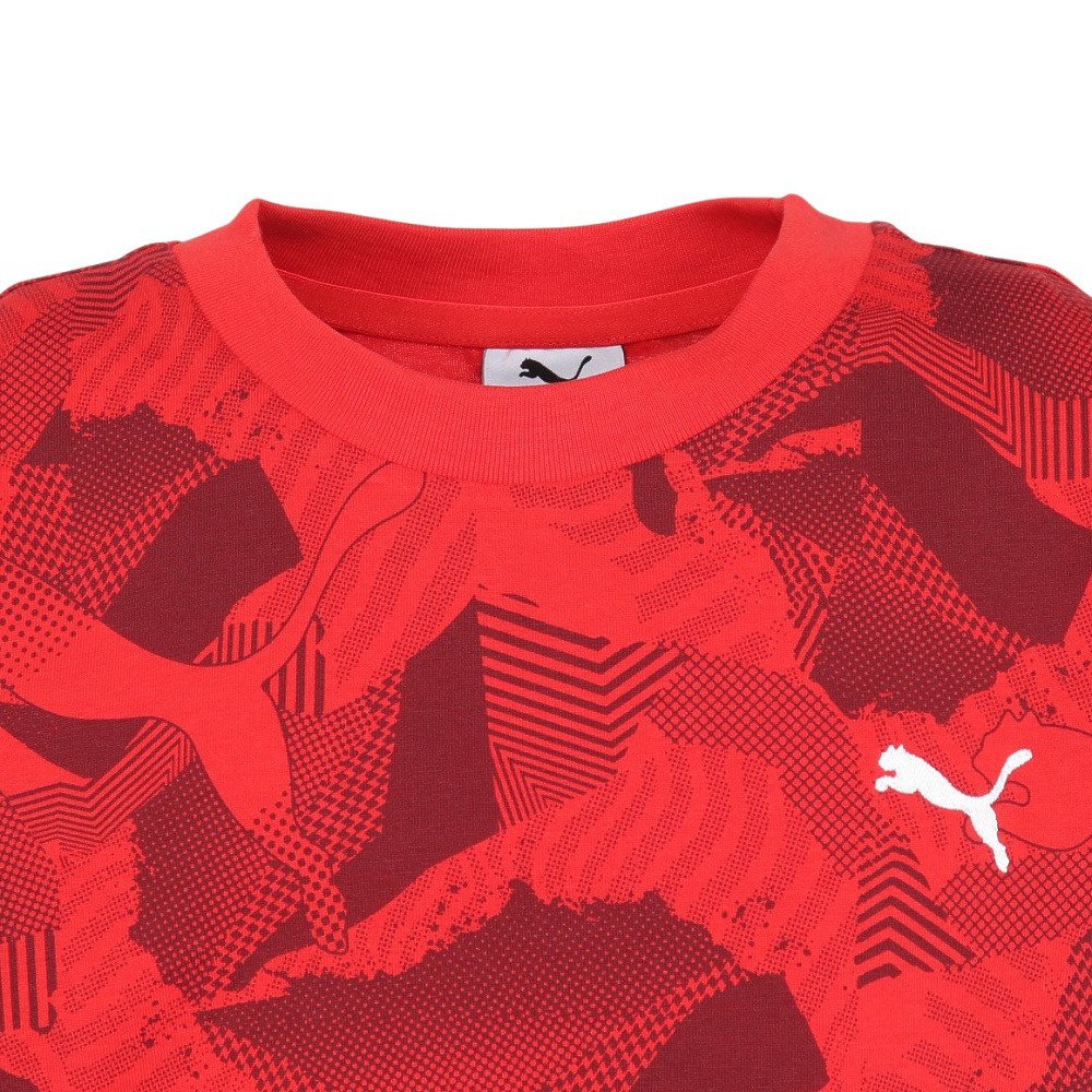 プーマ（PUMA）（キッズ）ESS LOGO LAB ストーリー 2 半袖Tシャツ 694255 11 RED