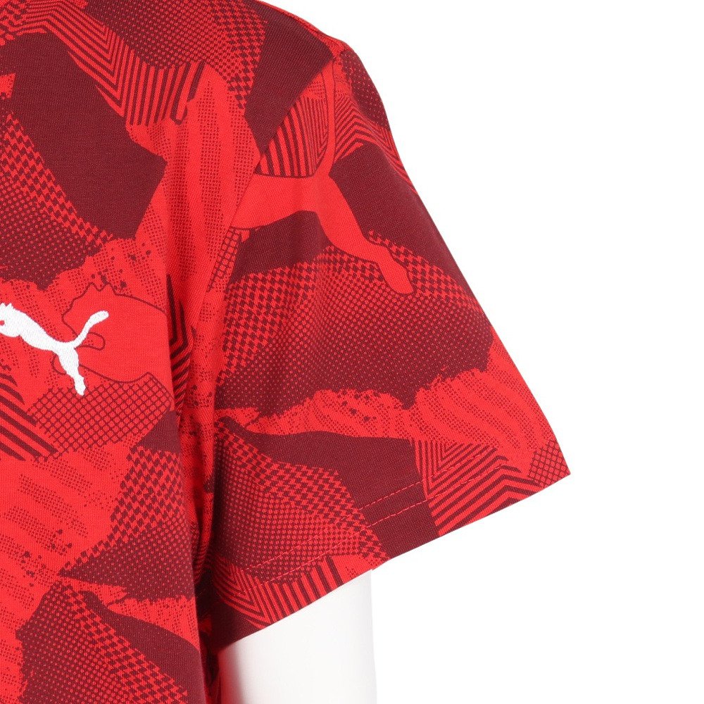 プーマ（PUMA）（キッズ）ESS LOGO LAB ストーリー 2 半袖Tシャツ 694255 11 RED