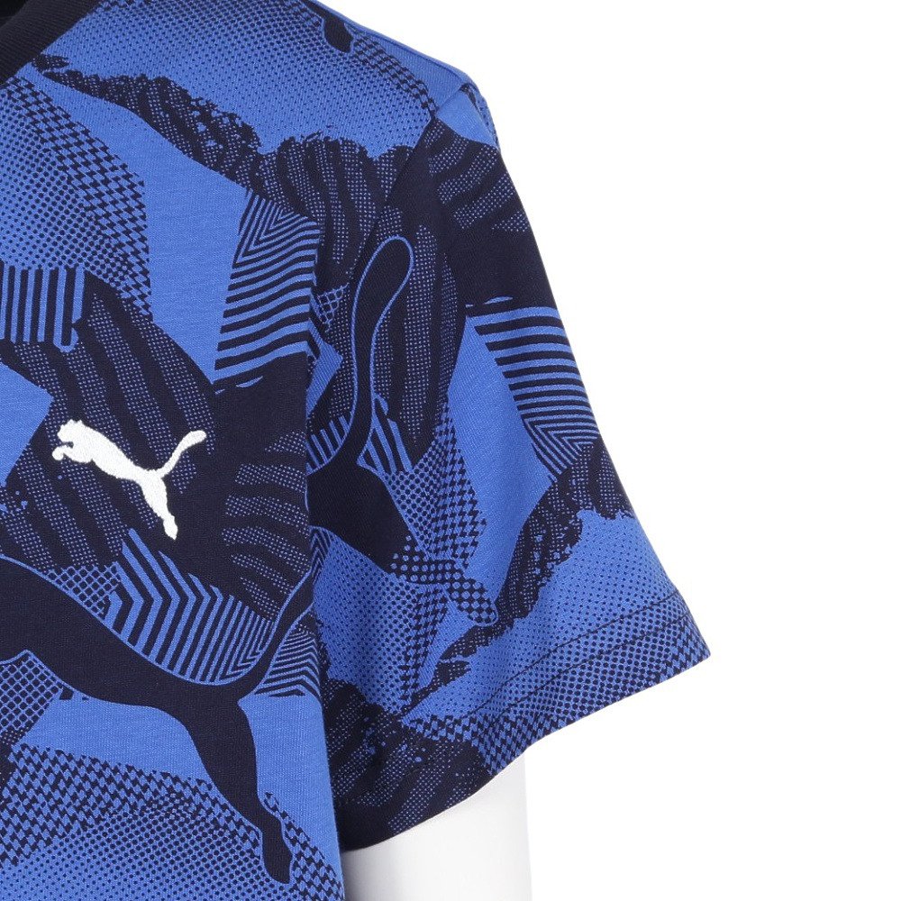 プーマ（PUMA）（キッズ）ESS LOGO LAB ストーリー 2 半袖Tシャツ 694255 16 NVY