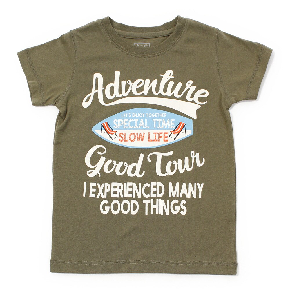  【多少の傷汚れありの為大奉仕】ボーイズ ボンシンセットイン半袖Tシャツ 865Q8RY5714 KHK