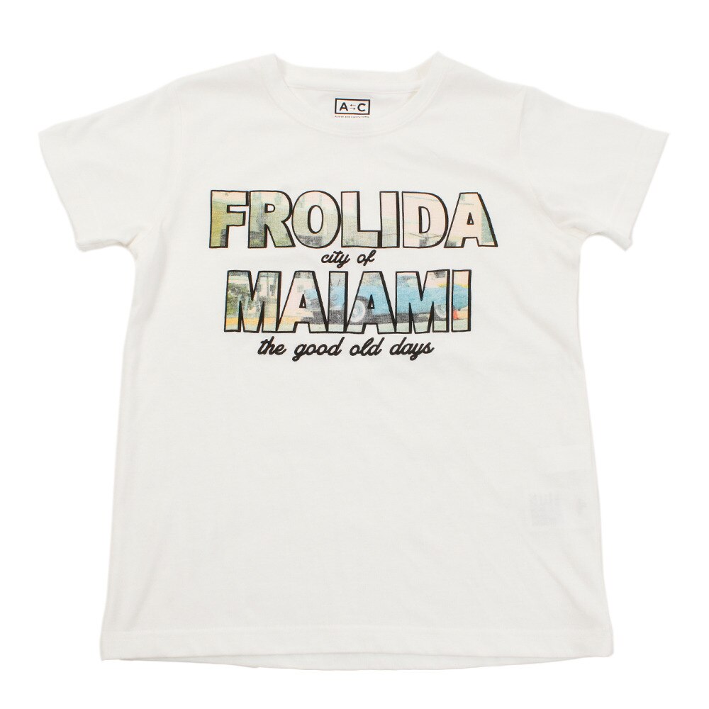  【多少の傷汚れありの為大奉仕】ボーイズ セットイン半袖Tシャツ 865Q8RY5716 WHT
