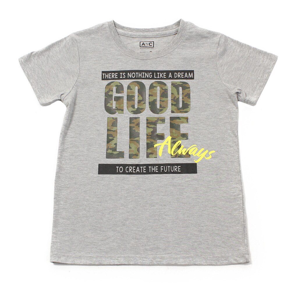  ボーイズ セットイン半袖Tシャツ 865Q8RY5717 GRY