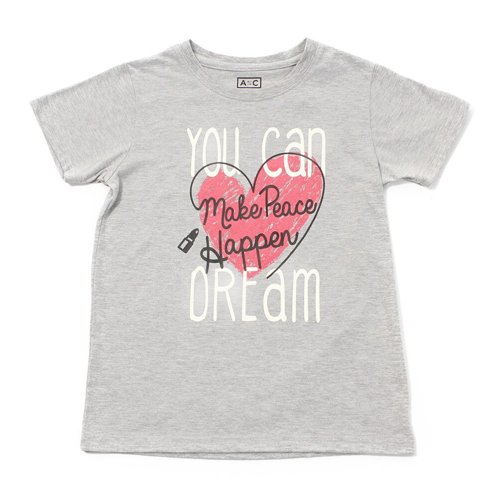  【多少の傷汚れありの為大奉仕】ガールズ セットイン半袖Tシャツ 865Q8RY5721 GRY