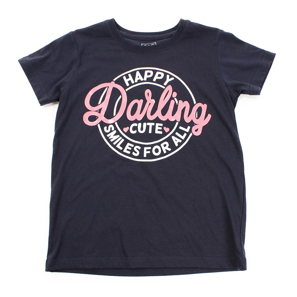  【多少の傷汚れありの為大奉仕】ガールズ セットイン半袖Tシャツ 865Q8RY5721 NVY