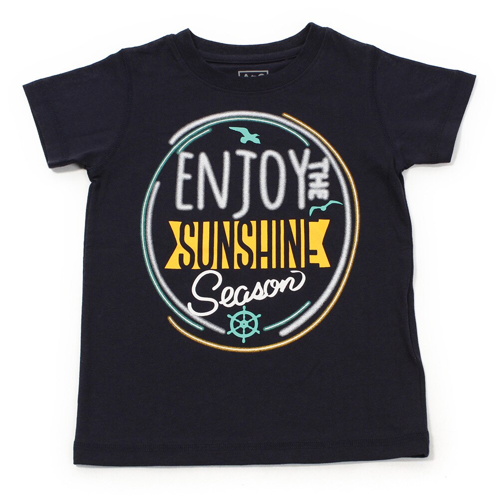  【多少の傷汚れありの為大奉仕】ガールズ ボンシンセットイン半袖Tシャツ 865Q8RY5722 NVY