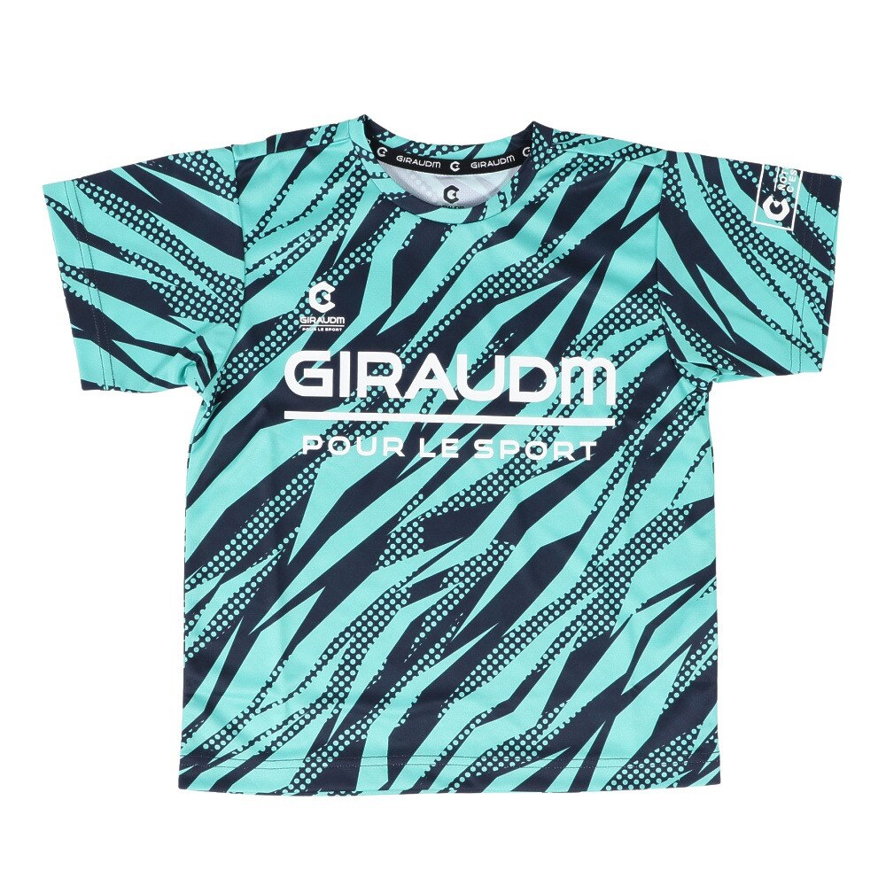 ジローム（GIRAUDM）（キッズ）洗っても機能が続く UVカット 速乾  UV 吸汗速乾 ジュニア 半袖メッシュTシャツ 865GM1CD6681 NVY