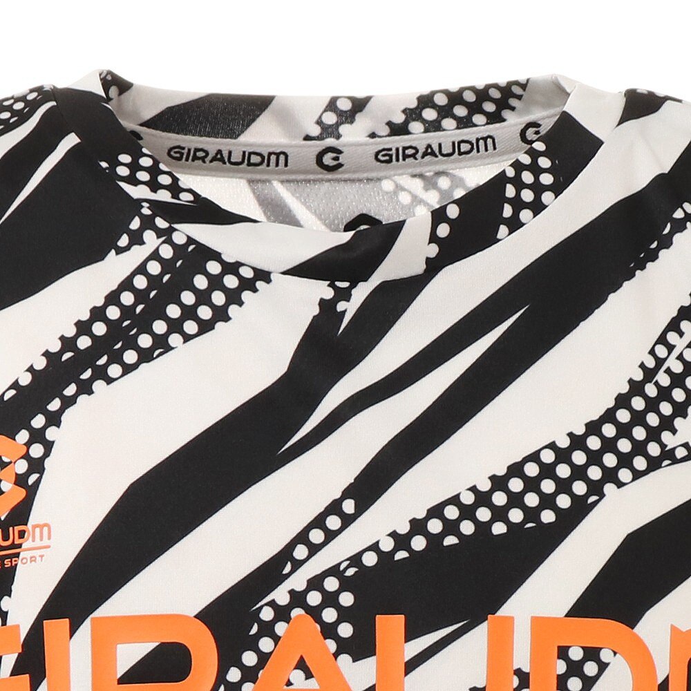 ジローム（GIRAUDM）（キッズ）洗っても機能が続く UVカット 速乾  UV 吸汗速乾 ジュニア 半袖メッシュTシャツ 865GM1CD6681 WHT