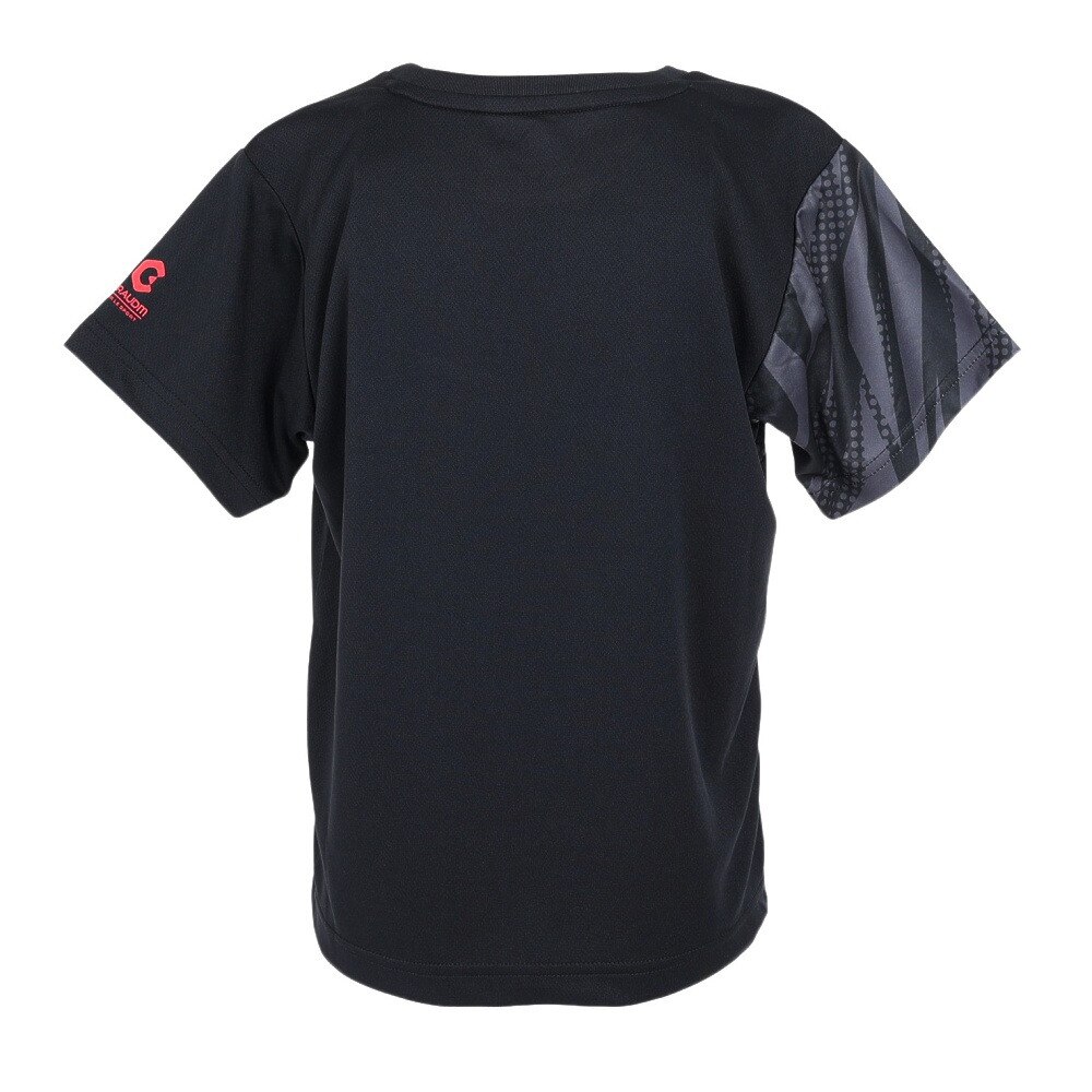 ジローム（GIRAUDM）（キッズ）ドライ 吸汗速乾 UVカット ジュニア 半袖メッシュTシャツ 865GM1CD6682 BLK★★★