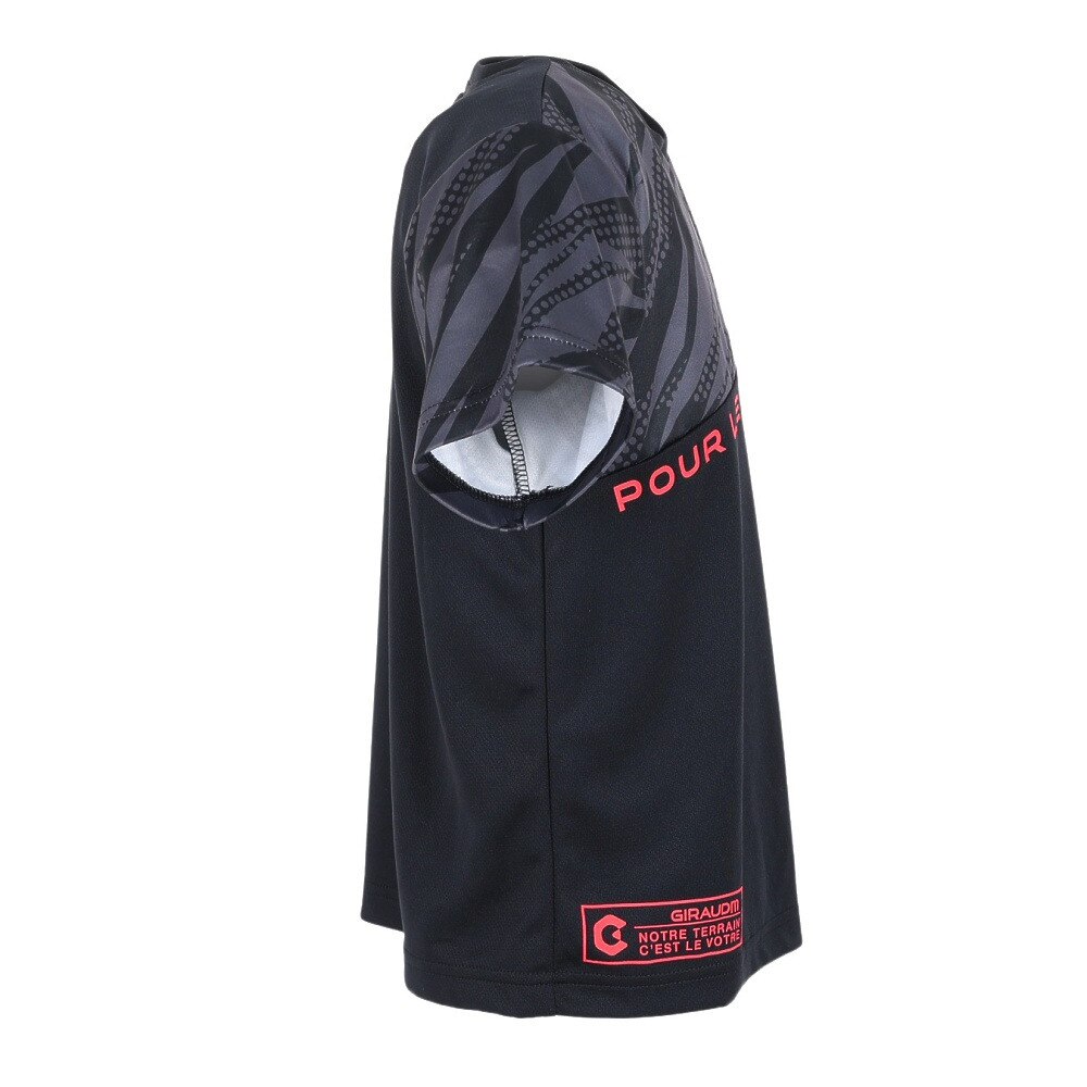 ジローム（GIRAUDM）（キッズ）ドライ 吸汗速乾 UVカット ジュニア 半袖メッシュTシャツ 865GM1CD6682 BLK★★★