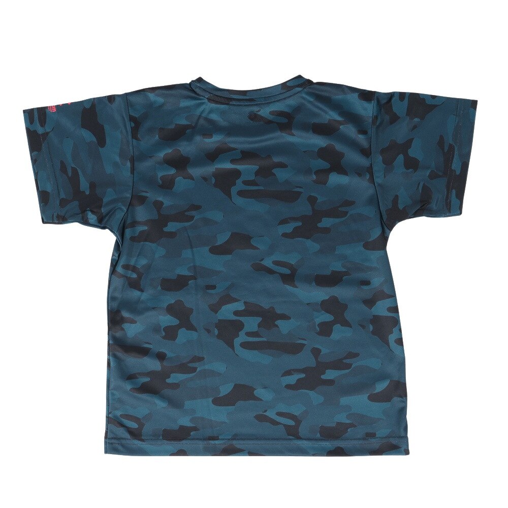 ジローム（GIRAUDM）（キッズ）洗っても機能が続く UVカット 速乾  UV 吸汗速乾 ジュニア 半袖メッシュTシャツ 865GM1CD6683 BLK