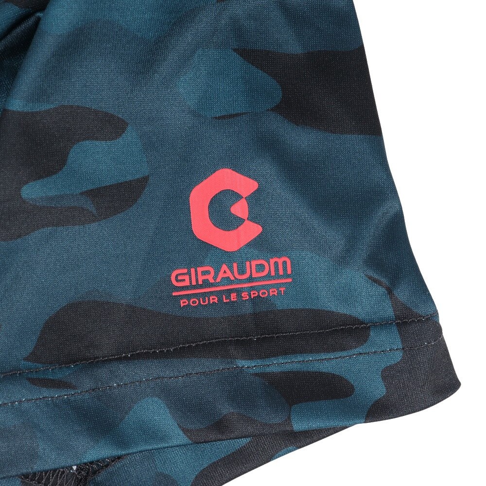 ジローム（GIRAUDM）（キッズ）洗っても機能が続く UVカット 速乾  UV 吸汗速乾 ジュニア 半袖メッシュTシャツ 865GM1CD6683 BLK