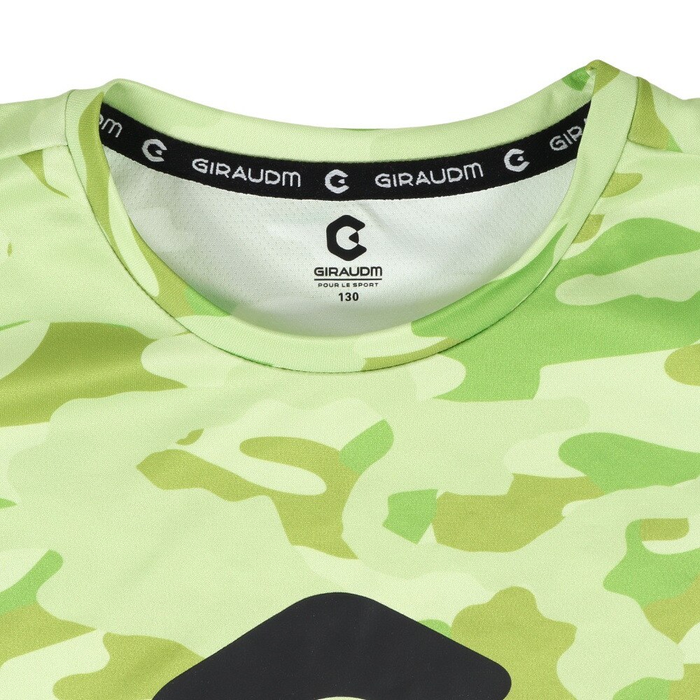 ジローム（GIRAUDM）（キッズ）洗っても機能が続く UVカット 速乾  UV 吸汗速乾 ジュニア 半袖メッシュTシャツ 865GM1CD6683 YEL★★★