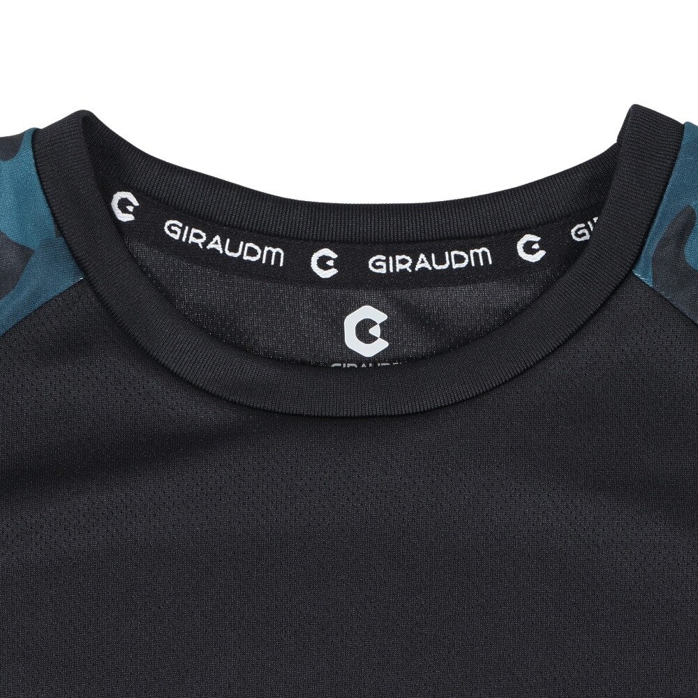 ジローム（GIRAUDM）（キッズ）ドライ 吸汗速乾 UVカット ジュニア 半袖メッシュTシャツ 865GM1CD6684 BLK