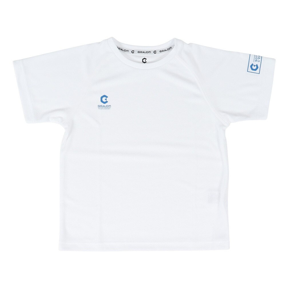  洗っても機能が続く UVカット 速乾  UV 吸汗速乾 ジュニア 半袖メッシュTシャツ 865GM1CD6685 WHT