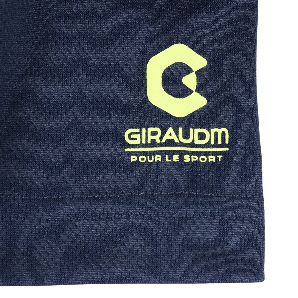 ジローム（GIRAUDM）（キッズ）ドライ 吸汗速乾 UVカット ジュニア 半袖メッシュTシャツ 865GM1CD6686 NVY