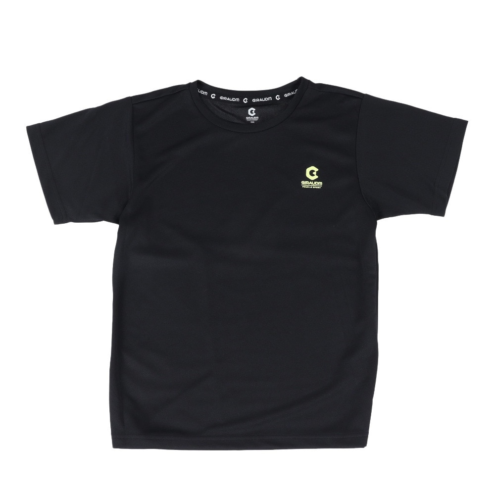  洗っても機能が続く UV 吸汗速乾 ドライプラス ジュニア 半袖メッシュTシャツ 865GM1CD6687 BLK