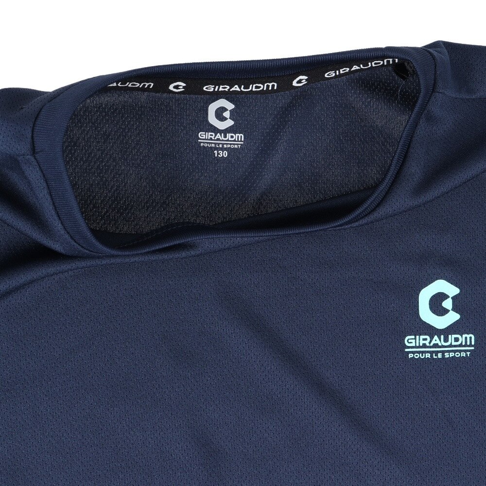ジローム（GIRAUDM）（キッズ）ドライ 吸汗速乾 UVカット ジュニア 半袖メッシュTシャツ 865GM1CD6687 NVY  スポーツ用品はスーパースポーツゼビオ