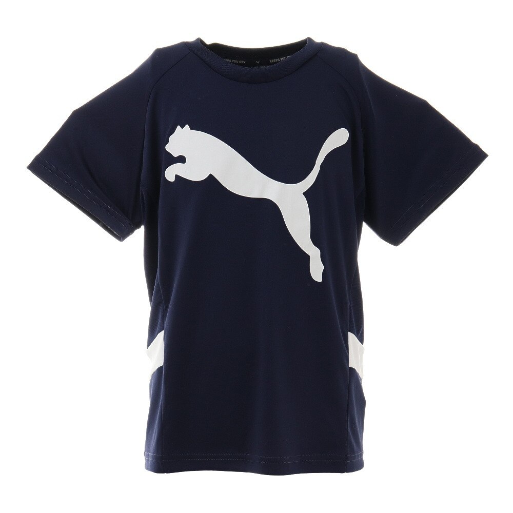  ジュニア ACTIVE SPORTS キャット ポリ Tシャツ 588849 06 NVY