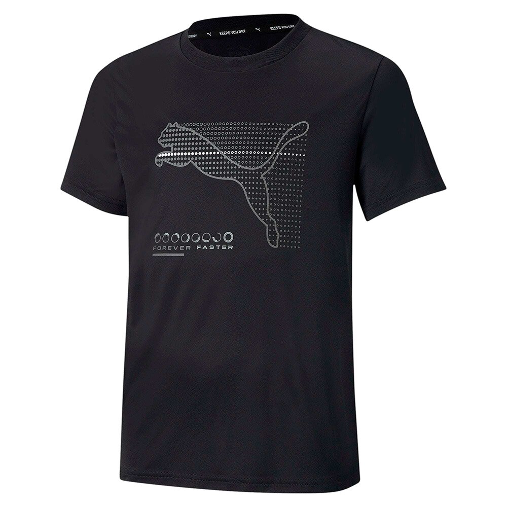  キッズ ACTIVE SPORTS ポリ Tシャツ 588900 01 BLK