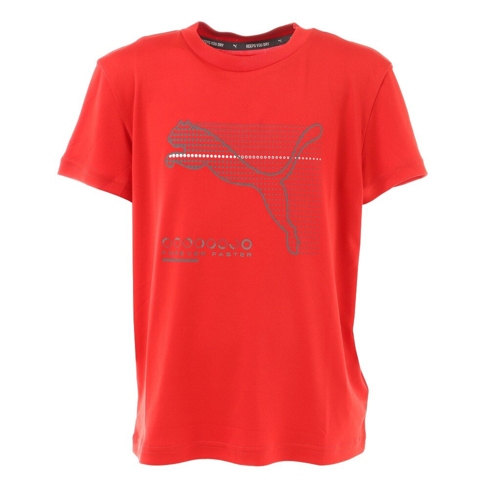  ジュニア ACTIVE SPORTS ポリ Tシャツ 588900 11 RED