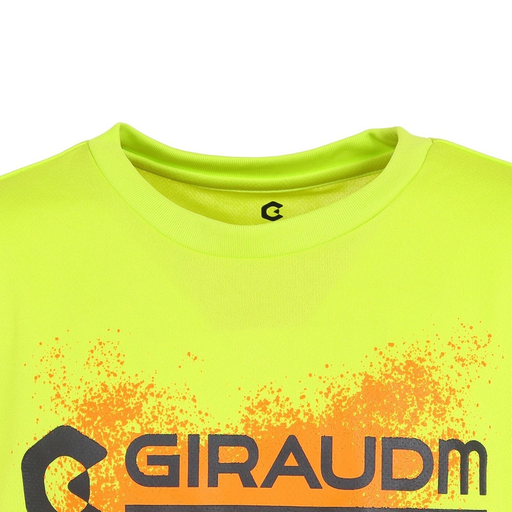 ジローム（GIRAUDM）（キッズ）ドライ 速乾 UV ドライプラス プリントメッシュTシャツ CT2S3389-TR865-DGCD FGRN