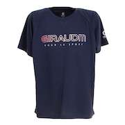 ジローム（GIRAUDM）（キッズ）ドライ 速乾 UV ドライプラス プリントメッシュTシャツ CT2S3392-TR865-DGCD NVY