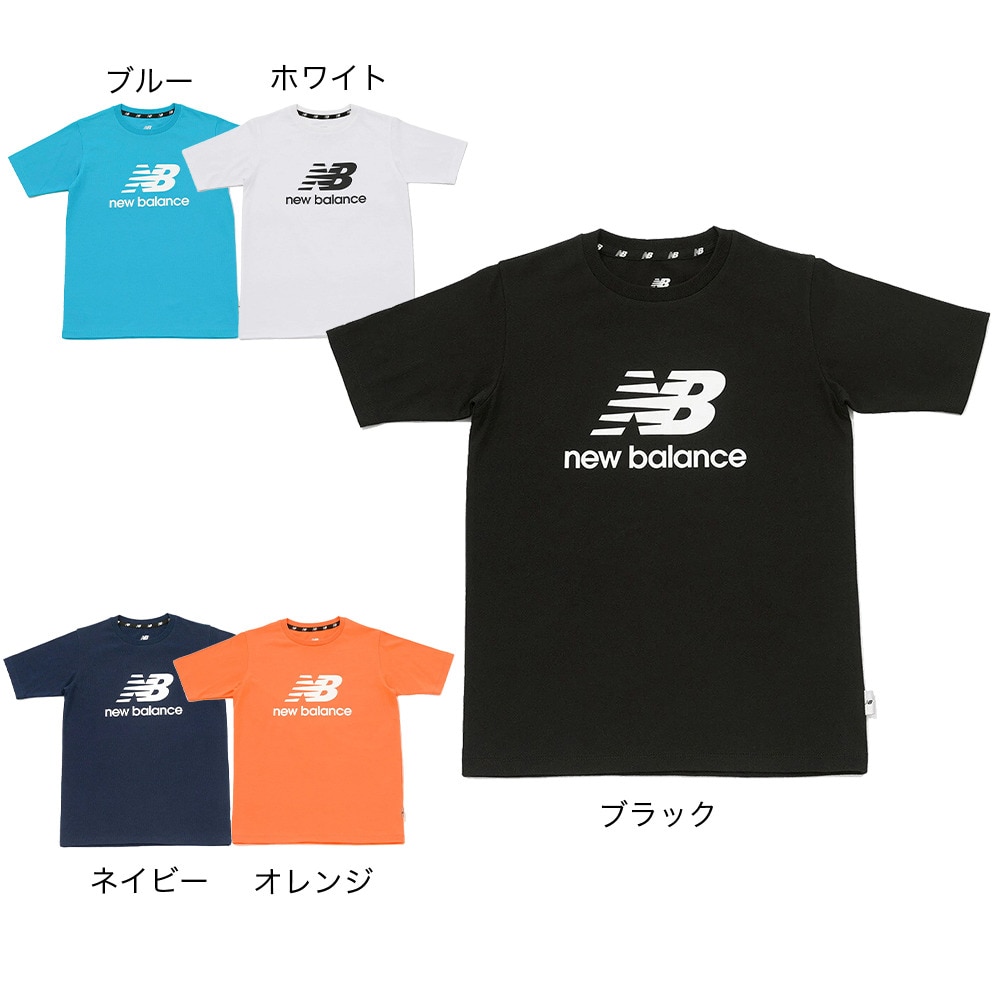 ニューバランス（new balance）（キッズ）ジュニア スタックドロゴ 半袖Tシャツ JJTP2110NGO
