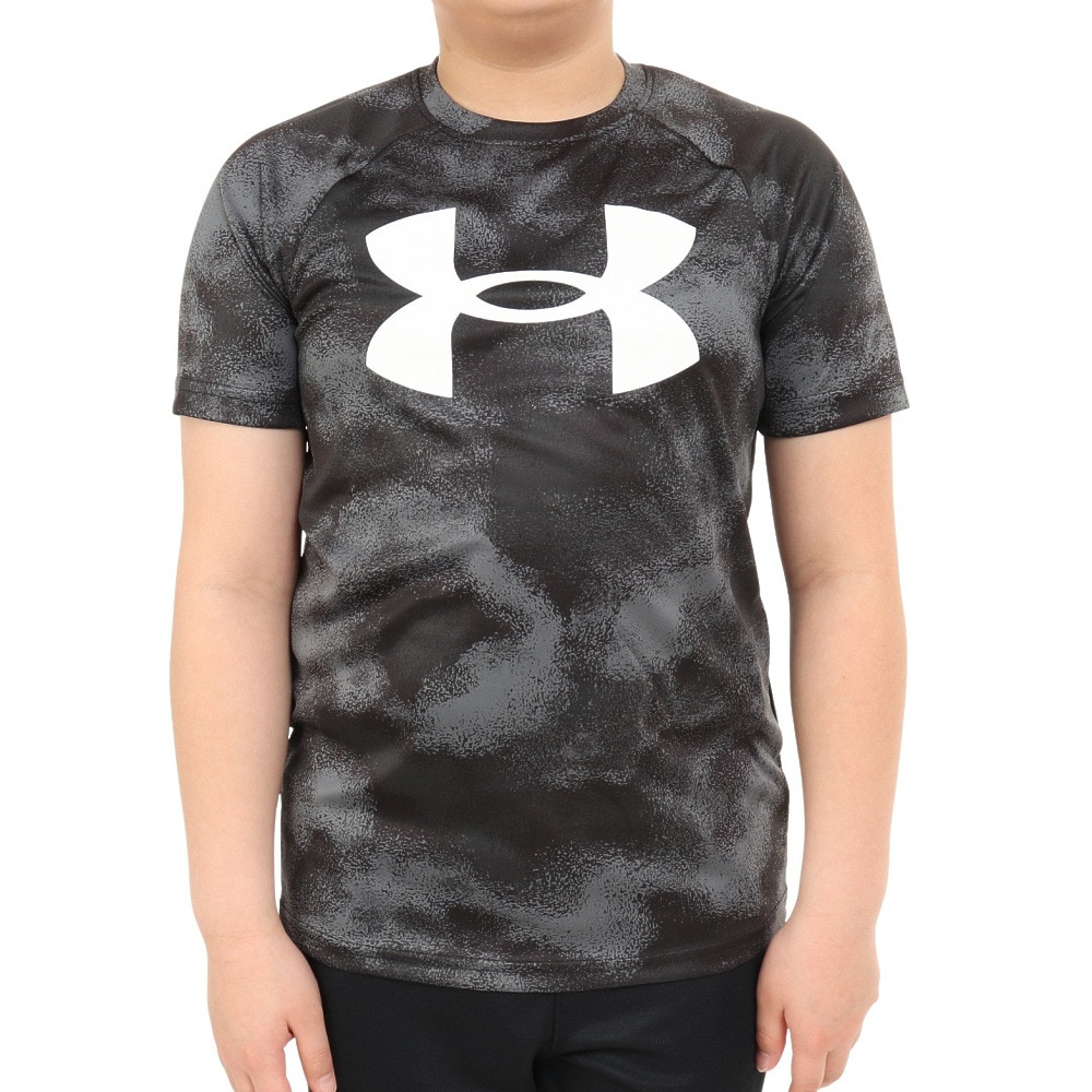 アンダーアーマー（UNDER ARMOUR）（キッズ）半袖Tシャツ ジュニア テック ビッグロゴ PRINTED 1363278 007