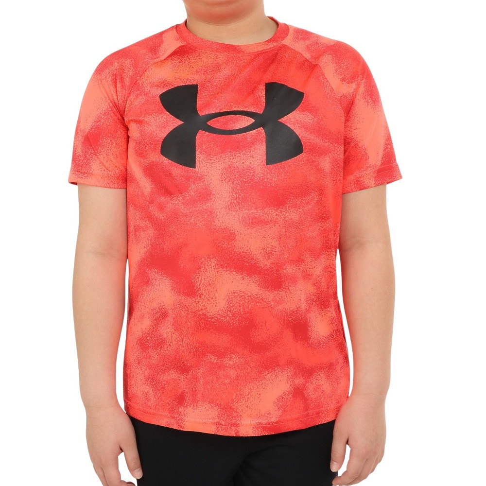 アンダーアーマー（UNDER ARMOUR）（キッズ）Tシャツ 半袖 キッズ ジュニア テック ビッグロゴ PRINTED 1363278 877