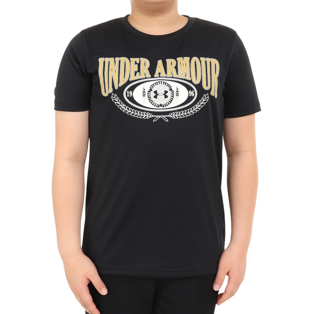 アンダーアーマー（UNDER ARMOUR）（キッズ）半袖Tシャツ ジュニア TECH COLLEGIATE B1378274 001