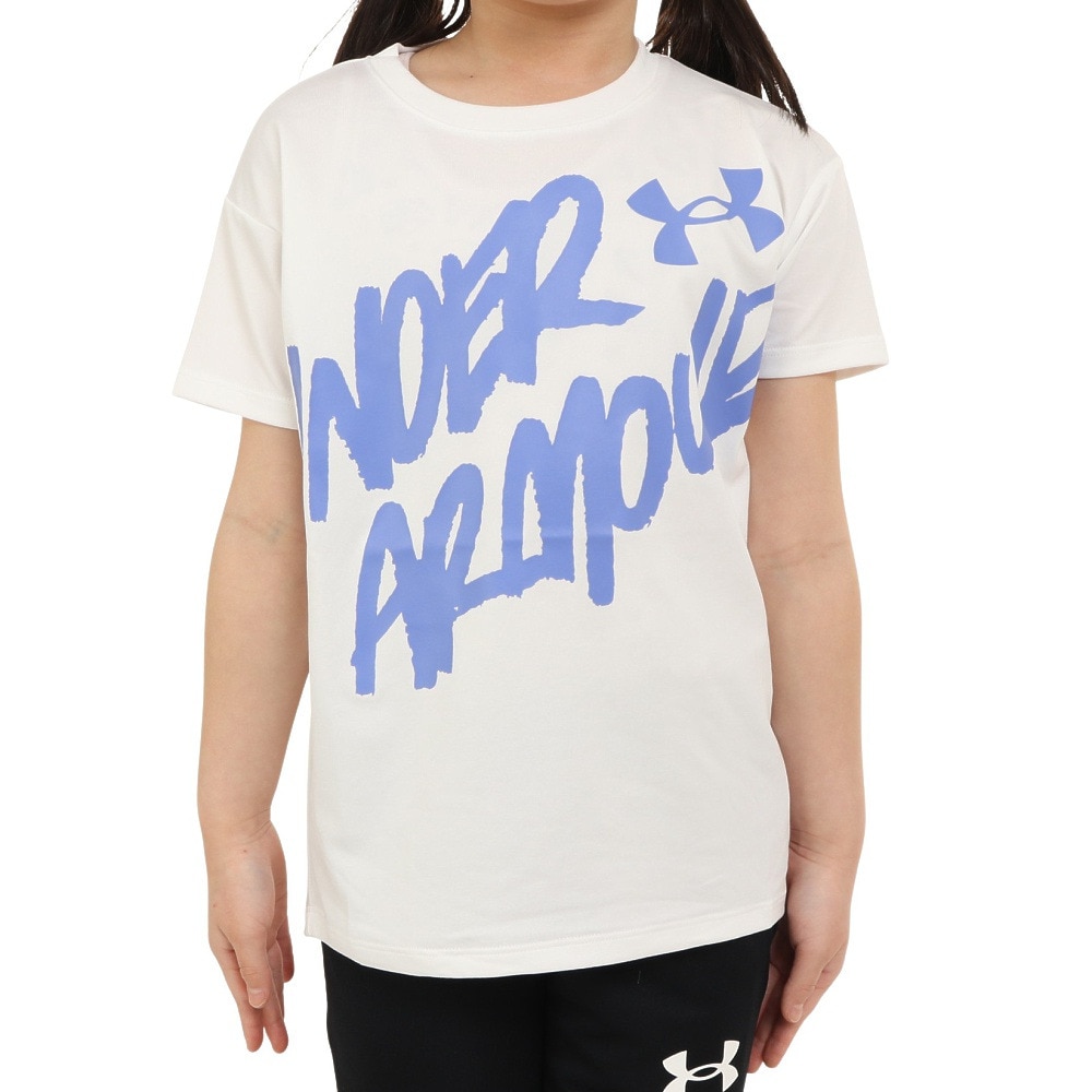 アンダーアーマー（UNDER ARMOUR）（キッズ）半袖Tシャツ ジュニア テック 1378279 100