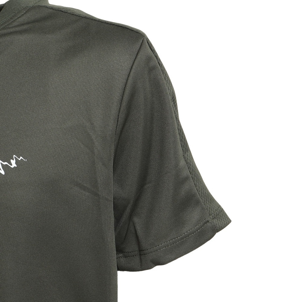 ナイキ（NIKE）（キッズ）Tシャツ トップス 半袖 グリーン アカデミー グラフィック DX5411-325 スポーツウェア