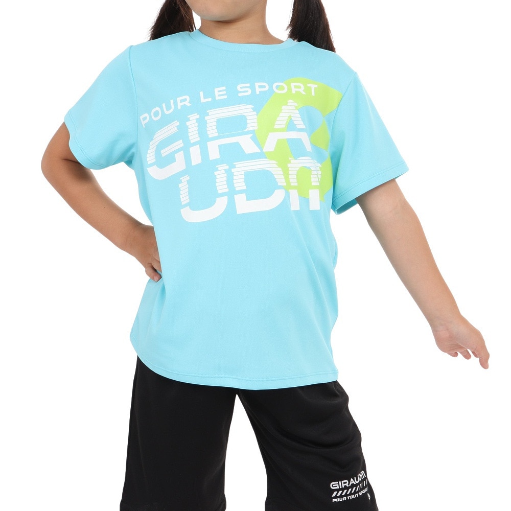 ジローム（GIRAUDM）（キッズ）半袖Tシャツ メンズ ドライプラス 胸マック CT3S0067-TR865-GRES BLU