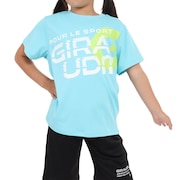 (キッズ)半袖Tシャツ メンズ ドライプラス 胸マック CT3S0067-TR865-GRES BLU