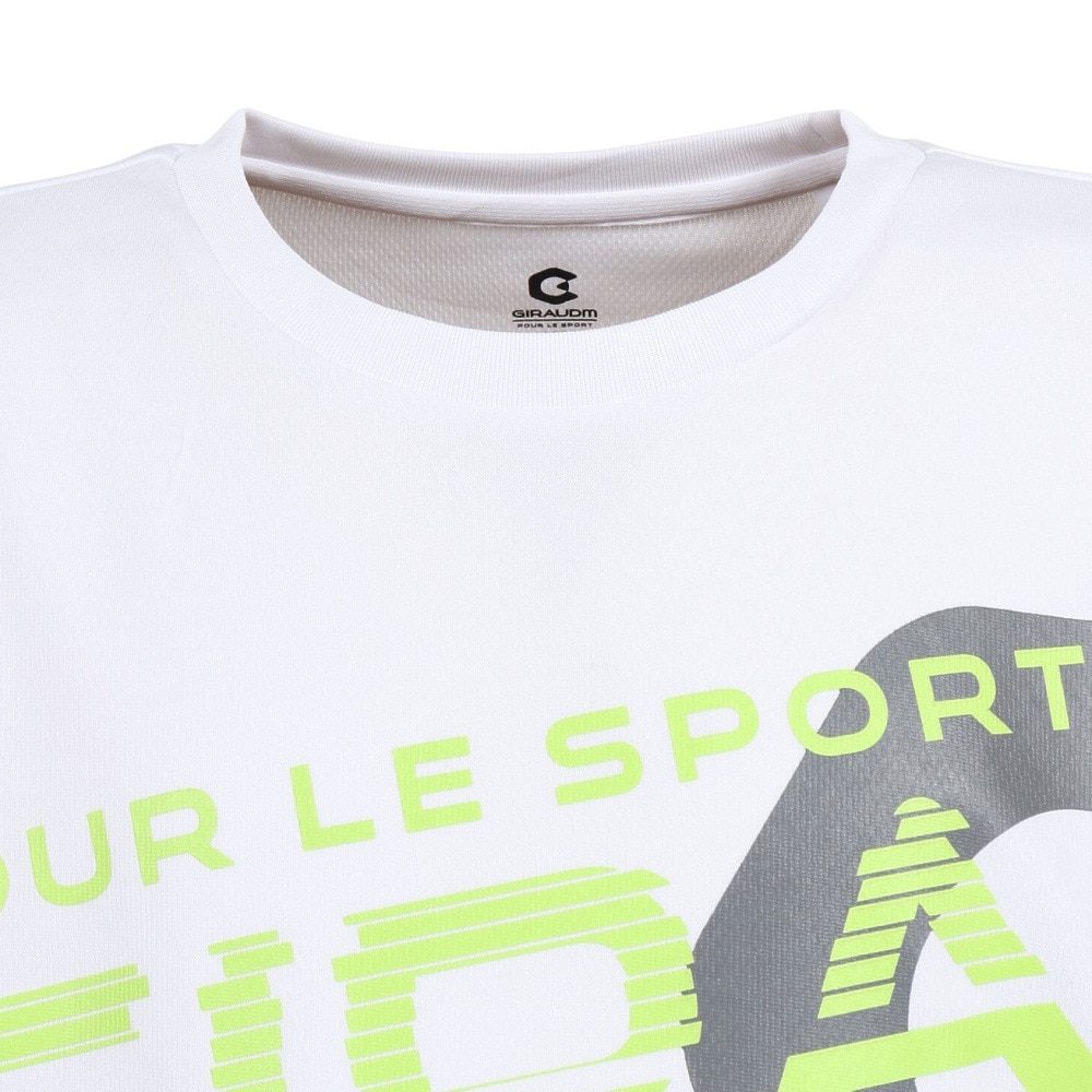 ジローム（GIRAUDM）（キッズ）半袖Tシャツ メンズ ドライプラス 胸マック CT3S0067-TR865-GRES WHT