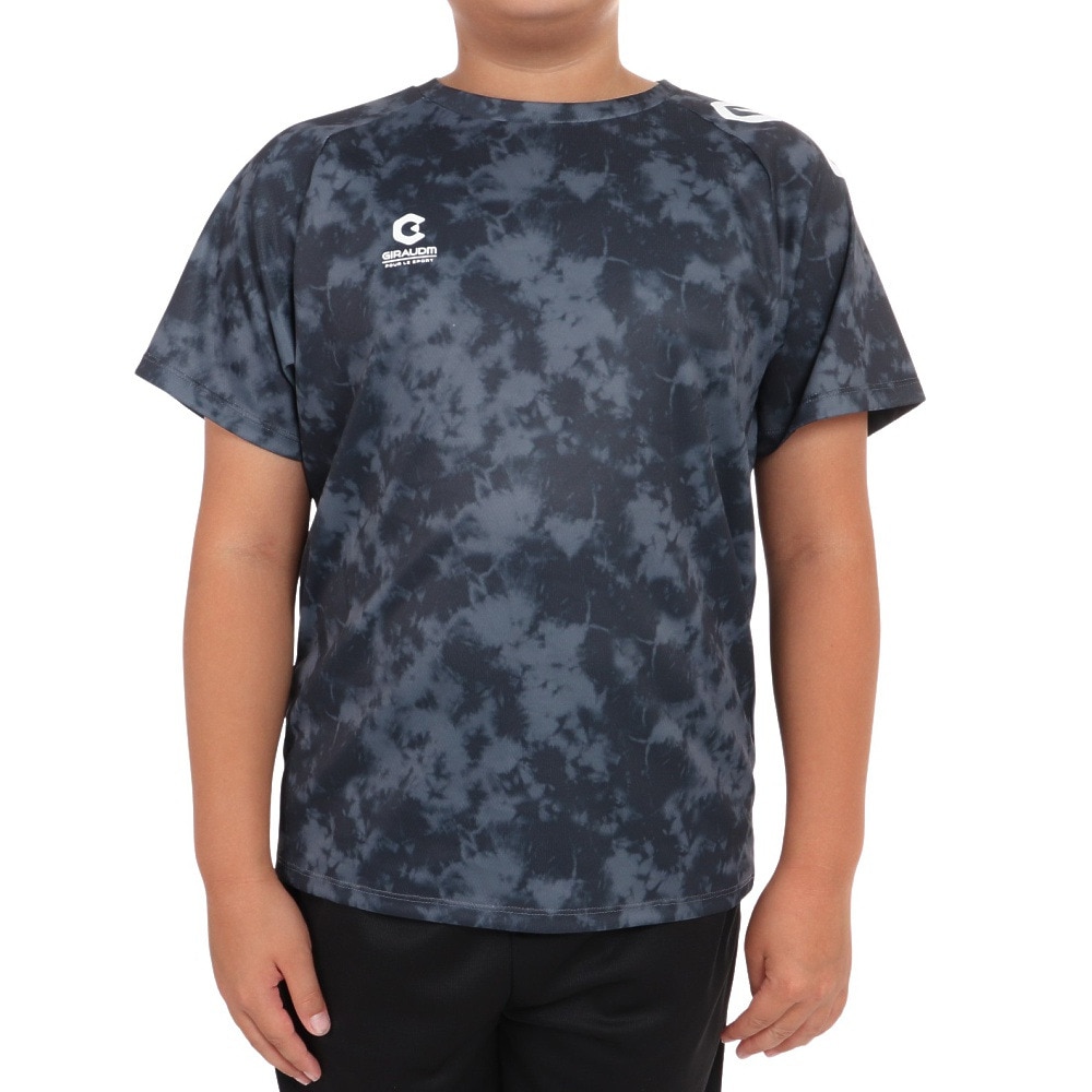 ジローム（GIRAUDM）（キッズ）半袖Tシャツ キッズ ドライプラス タイダイ CT3S0068-TR865-GRES BLK