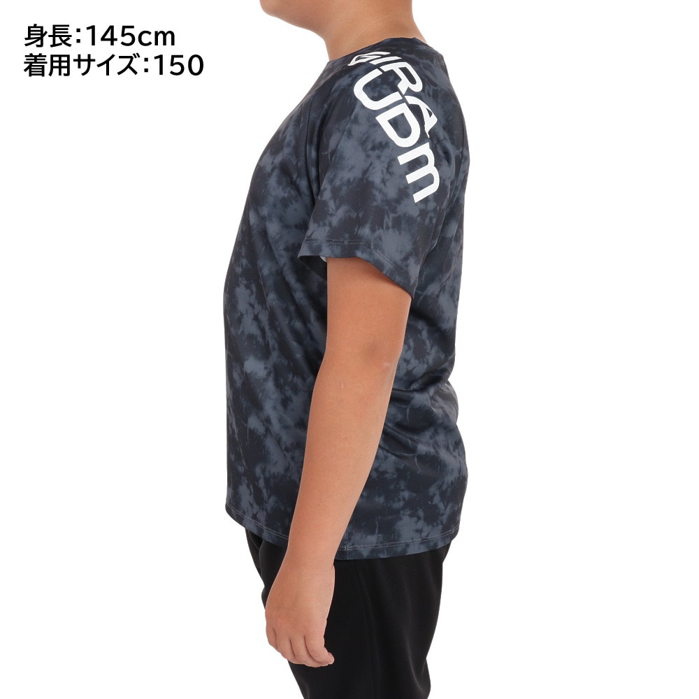 ジローム（GIRAUDM）（キッズ）半袖Tシャツ キッズ ドライプラス タイダイ CT3S0068-TR865-GRES BLK