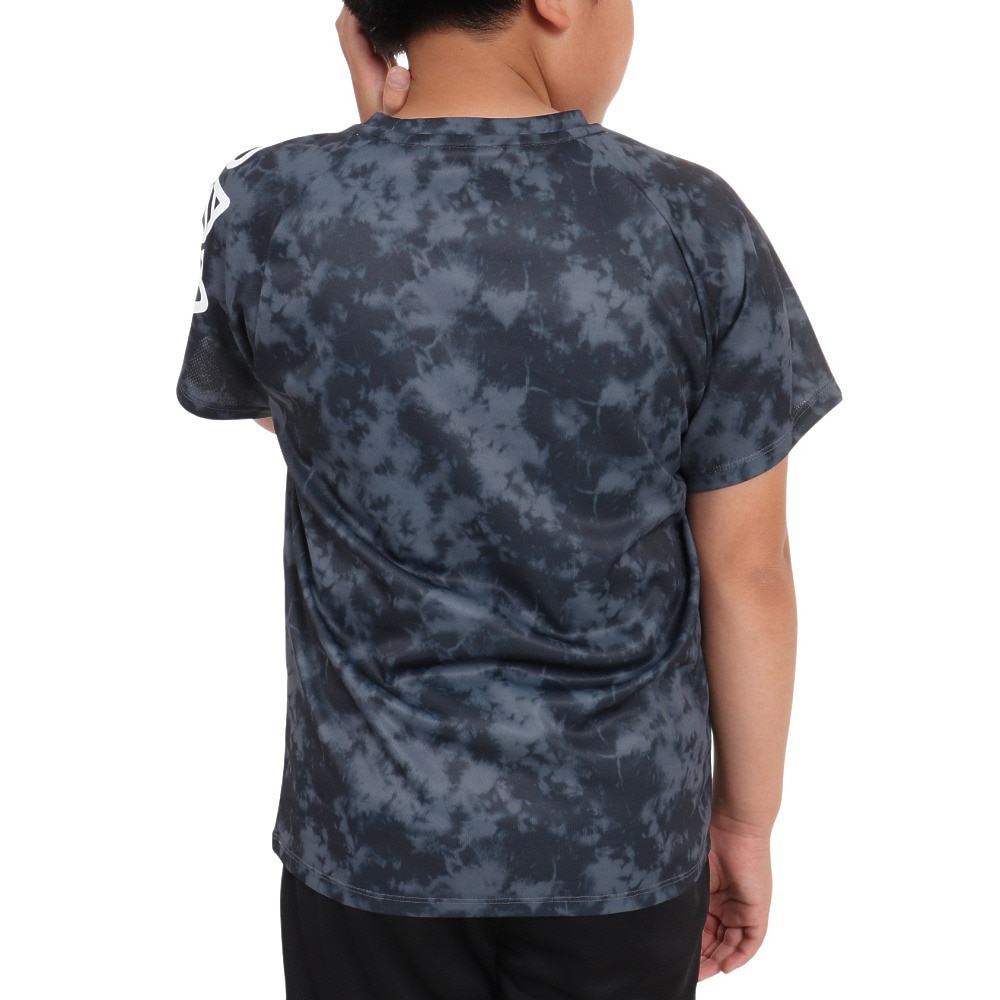 ジローム（GIRAUDM）（キッズ）半袖Tシャツ キッズ ドライプラス タイダイ CT3S0068-TR865-GRES BLK