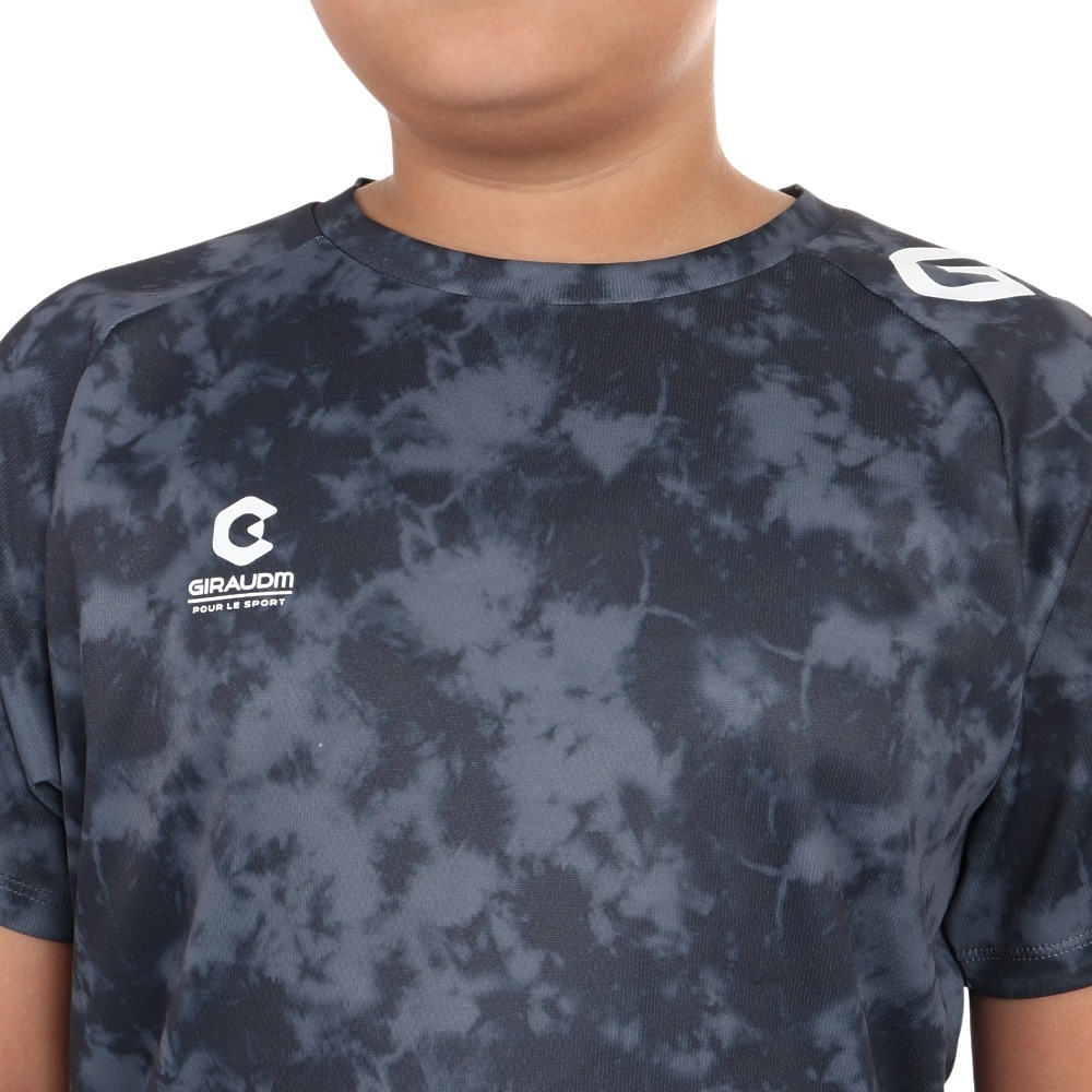 ジローム（GIRAUDM）（キッズ）半袖Tシャツ キッズ ドライプラス タイダイ CT3S0068-TR865-GRES BLK